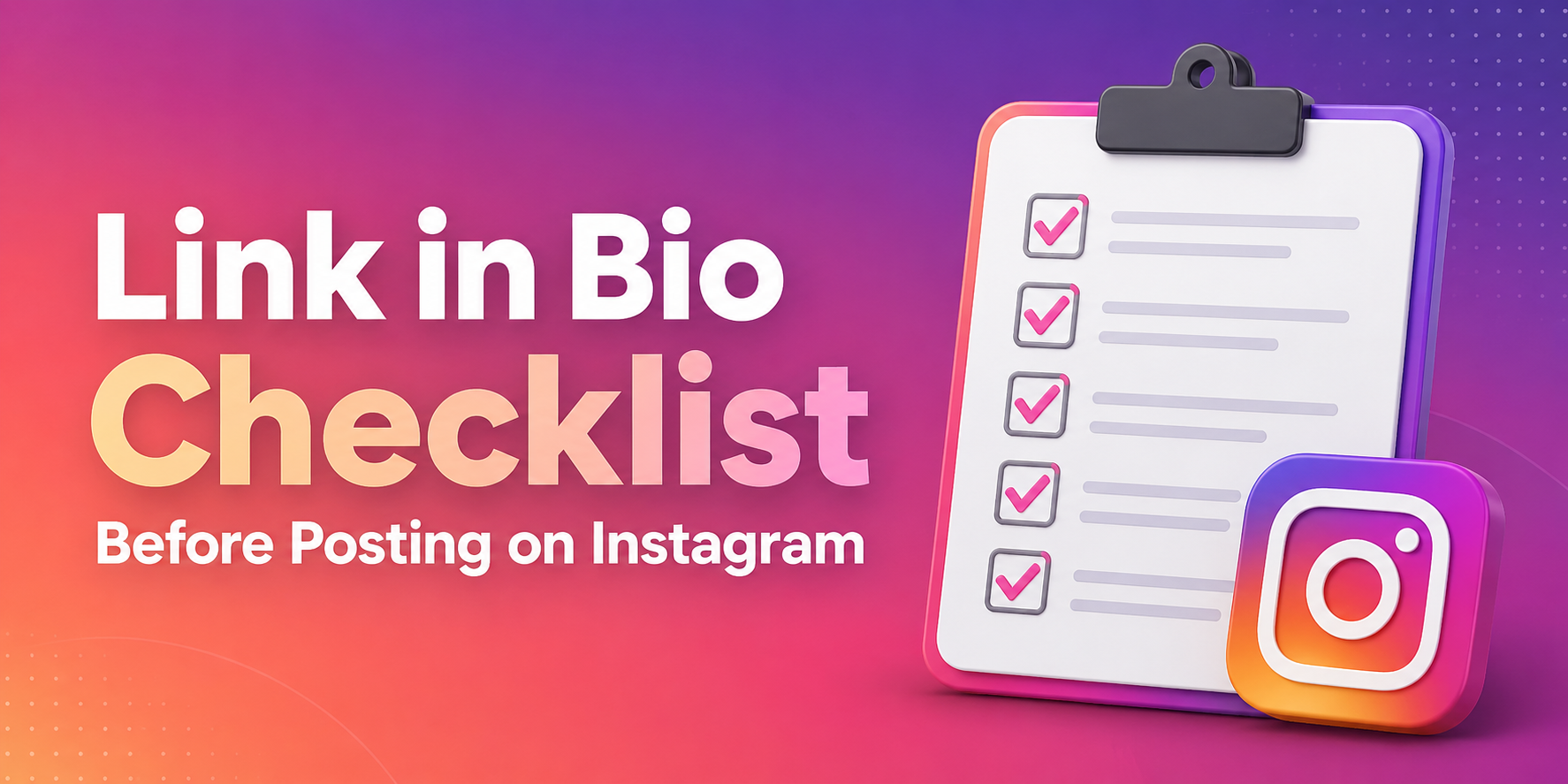 Link in Bio Checklist Before Posting on Instagram